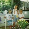 Nickey,  Natasja  en Daan bij opa en oma Gorter