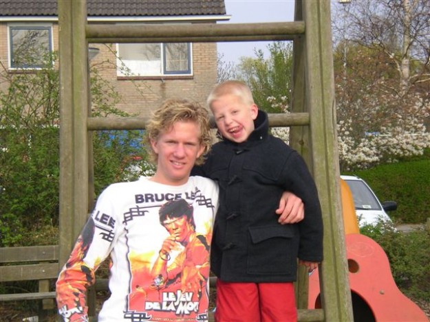 Nick met neefje Liam